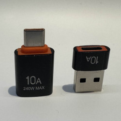 usb A vers usb C + Usb C vers usb A