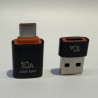 usb A vers usb C + Usb C vers usb A